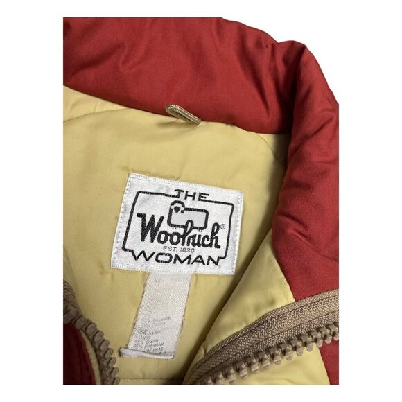 VINTAGE WOOLRICH Retro 90s Winter Designer Puffer Parka Coat Jacket Womens Large - Picture 5 of 5